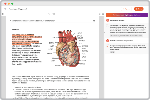 viewer chat medical document